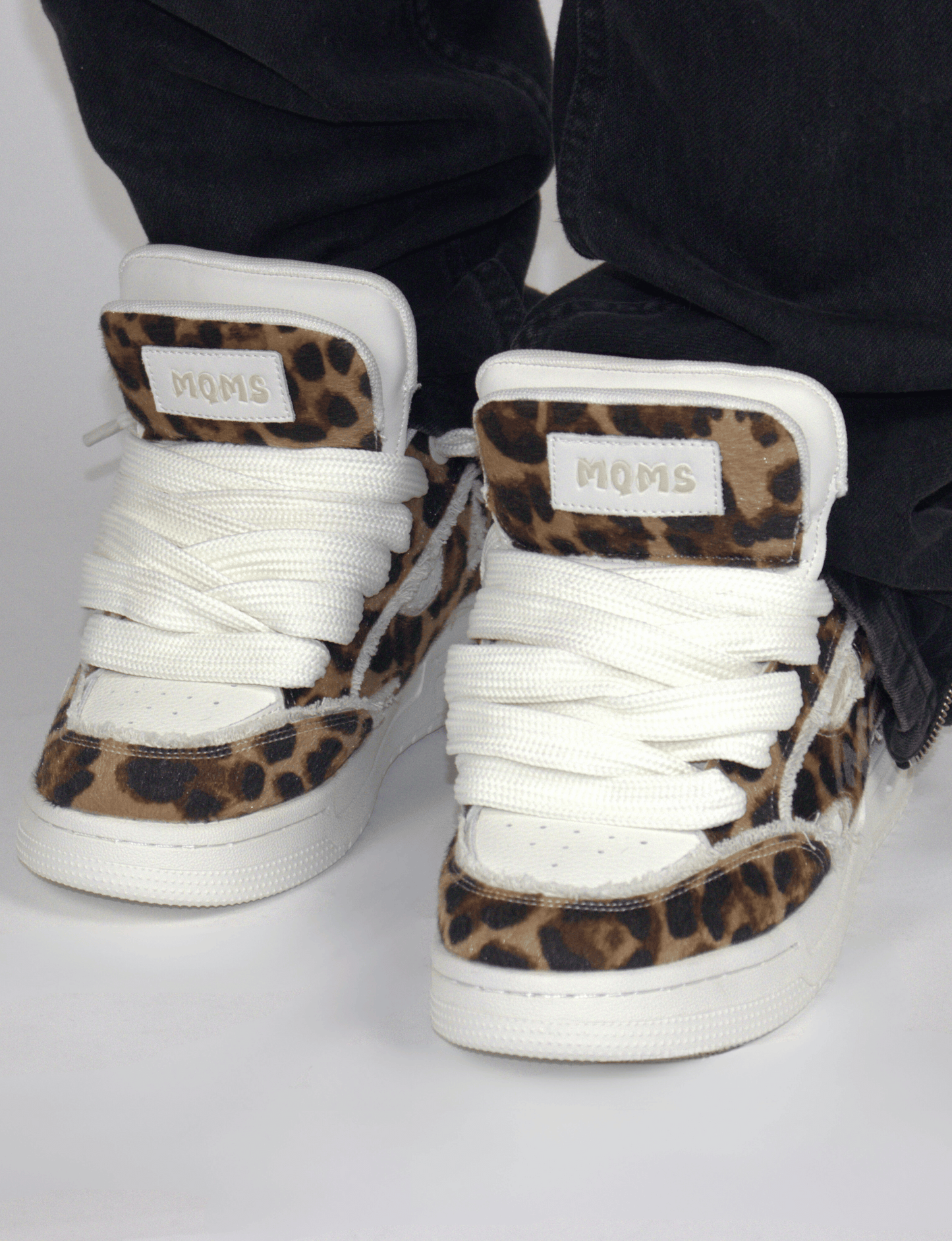 Leopard Double Tongue Sneakers