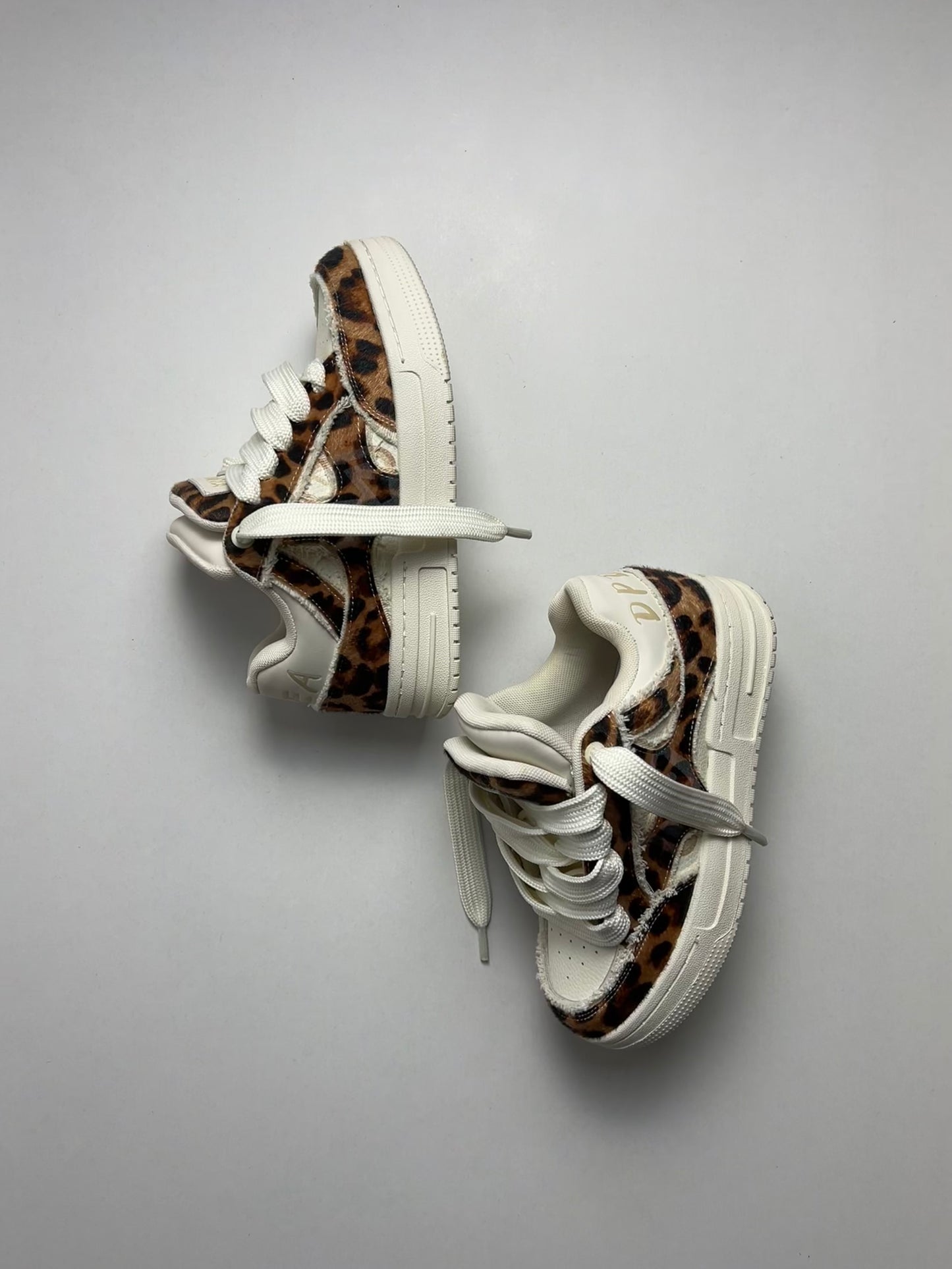 Leopard Double Tongue Sneakers