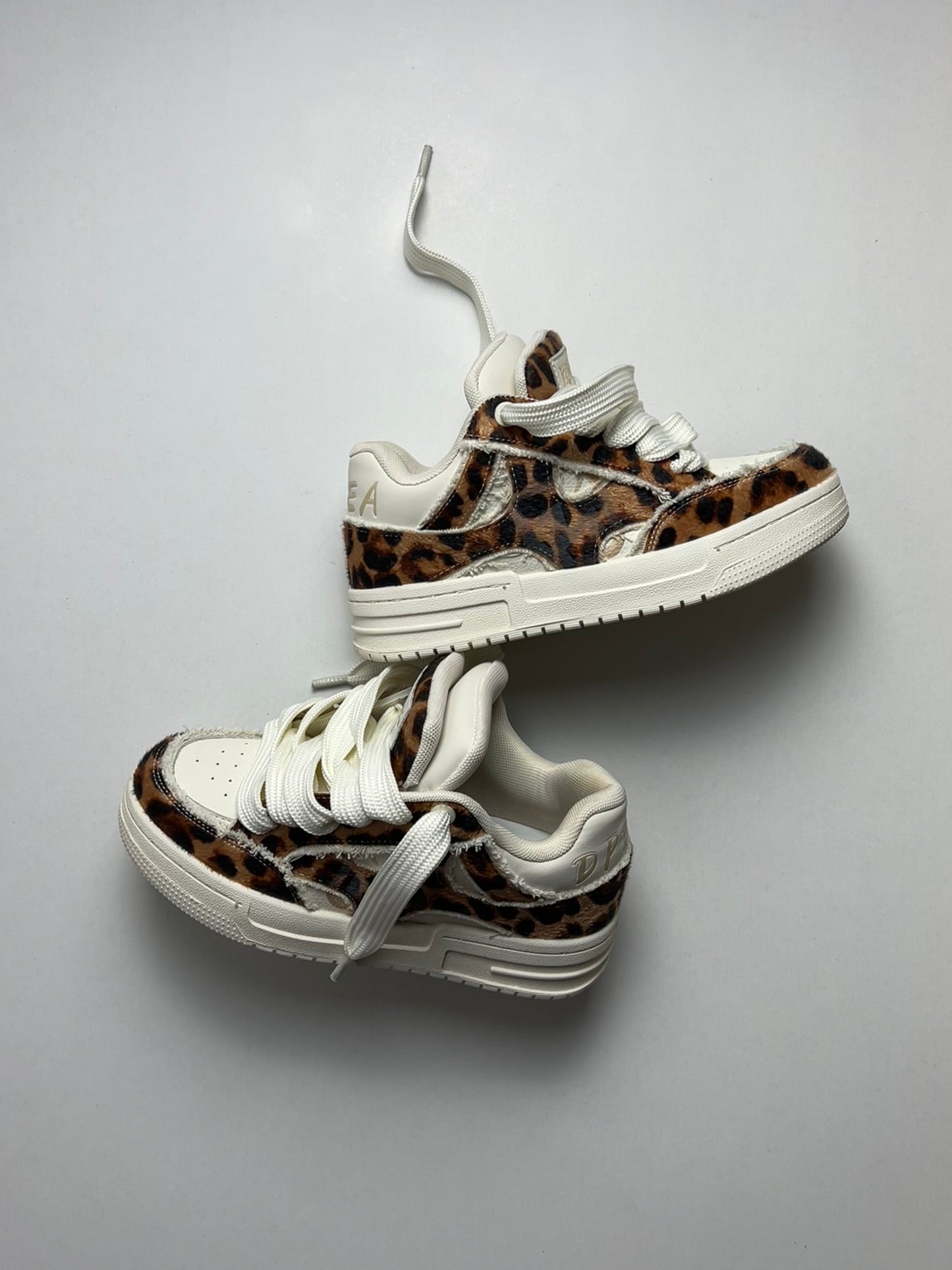 Leopard Double Tongue Sneakers