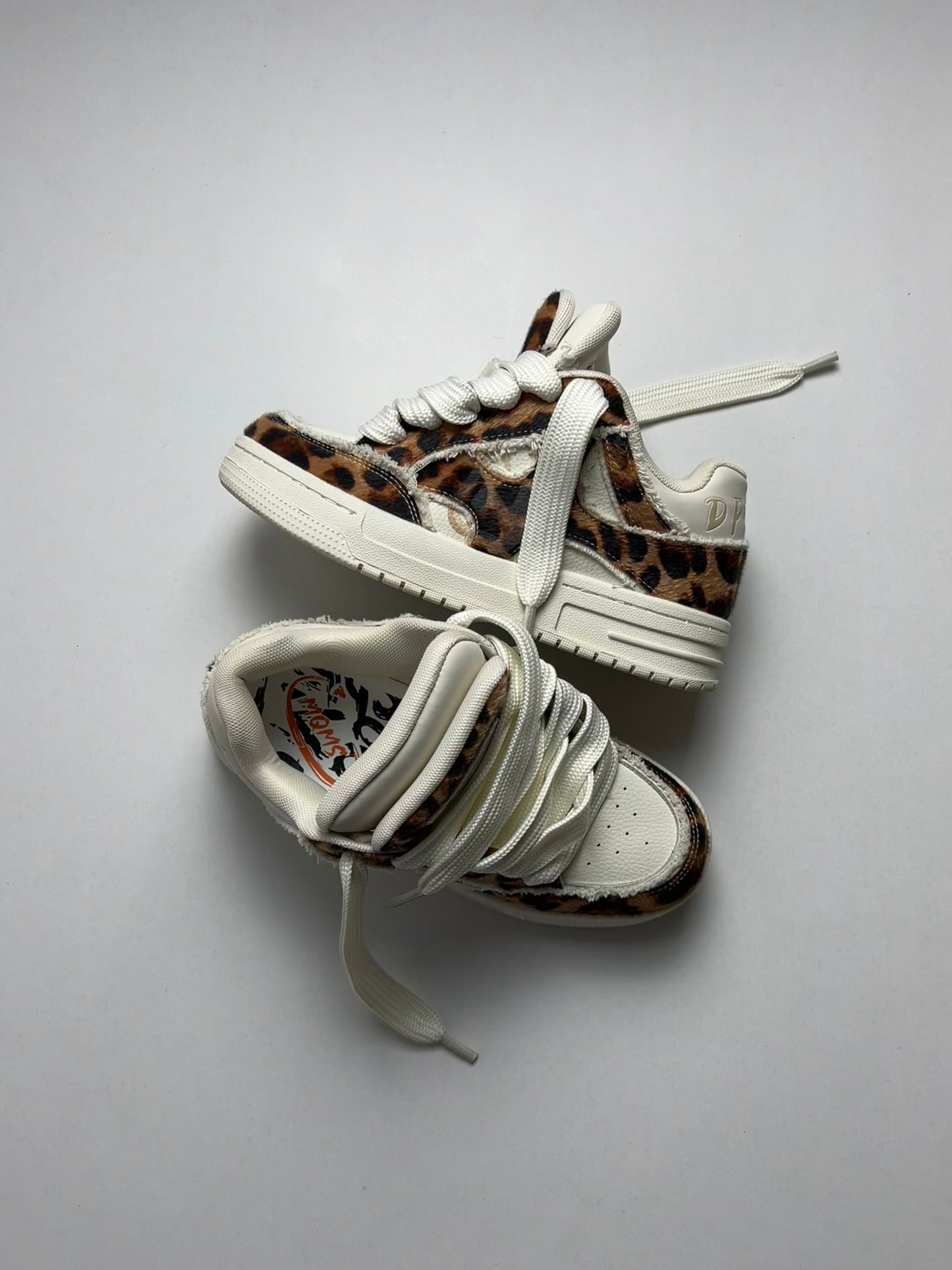 Leopard Double Tongue Sneakers