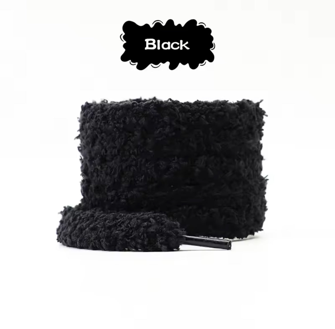 Fluffy Black Laces