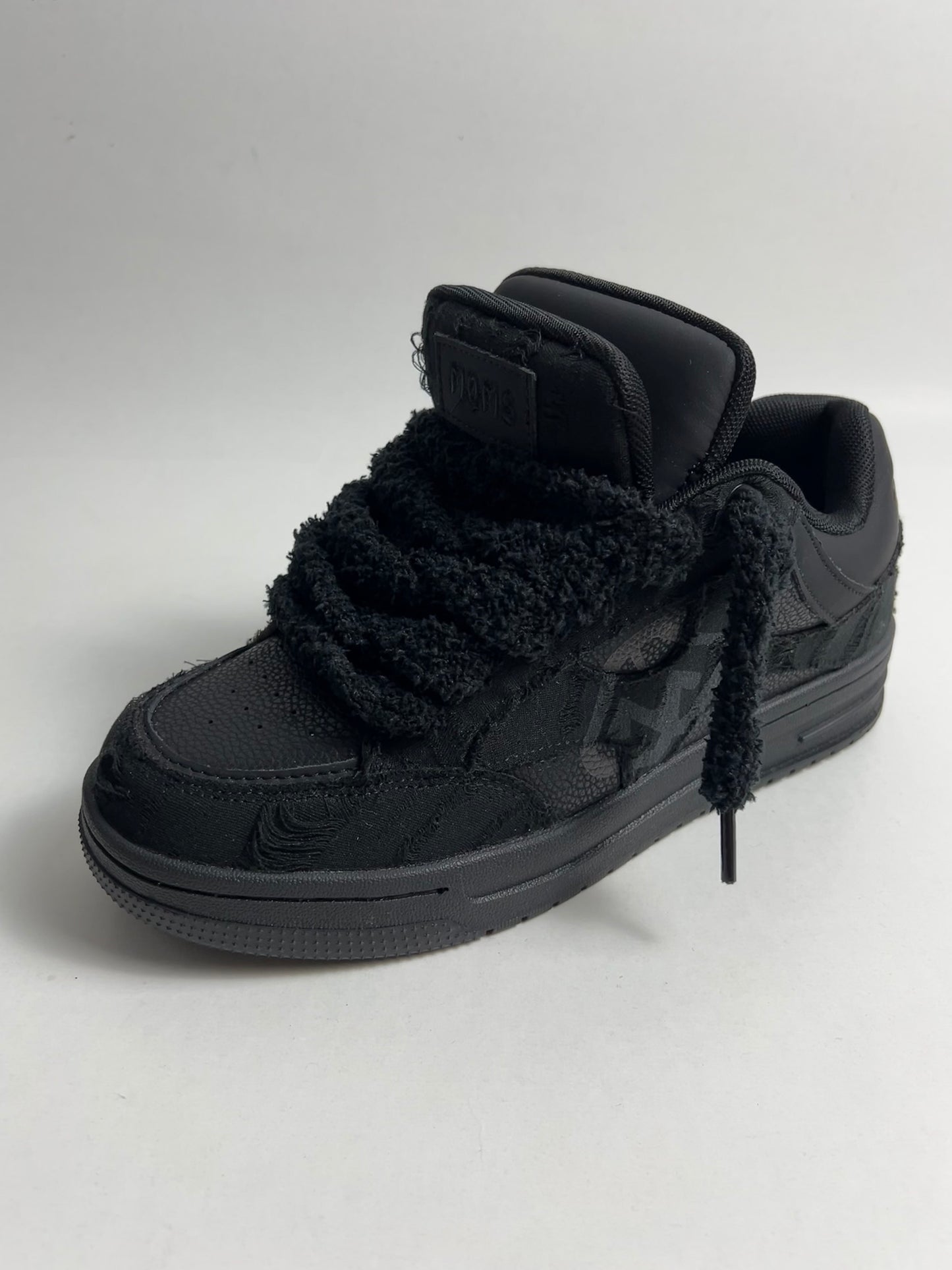 Fluffy Black Laces