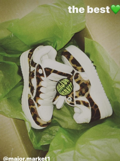 Leopard Double Tongue Sneakers