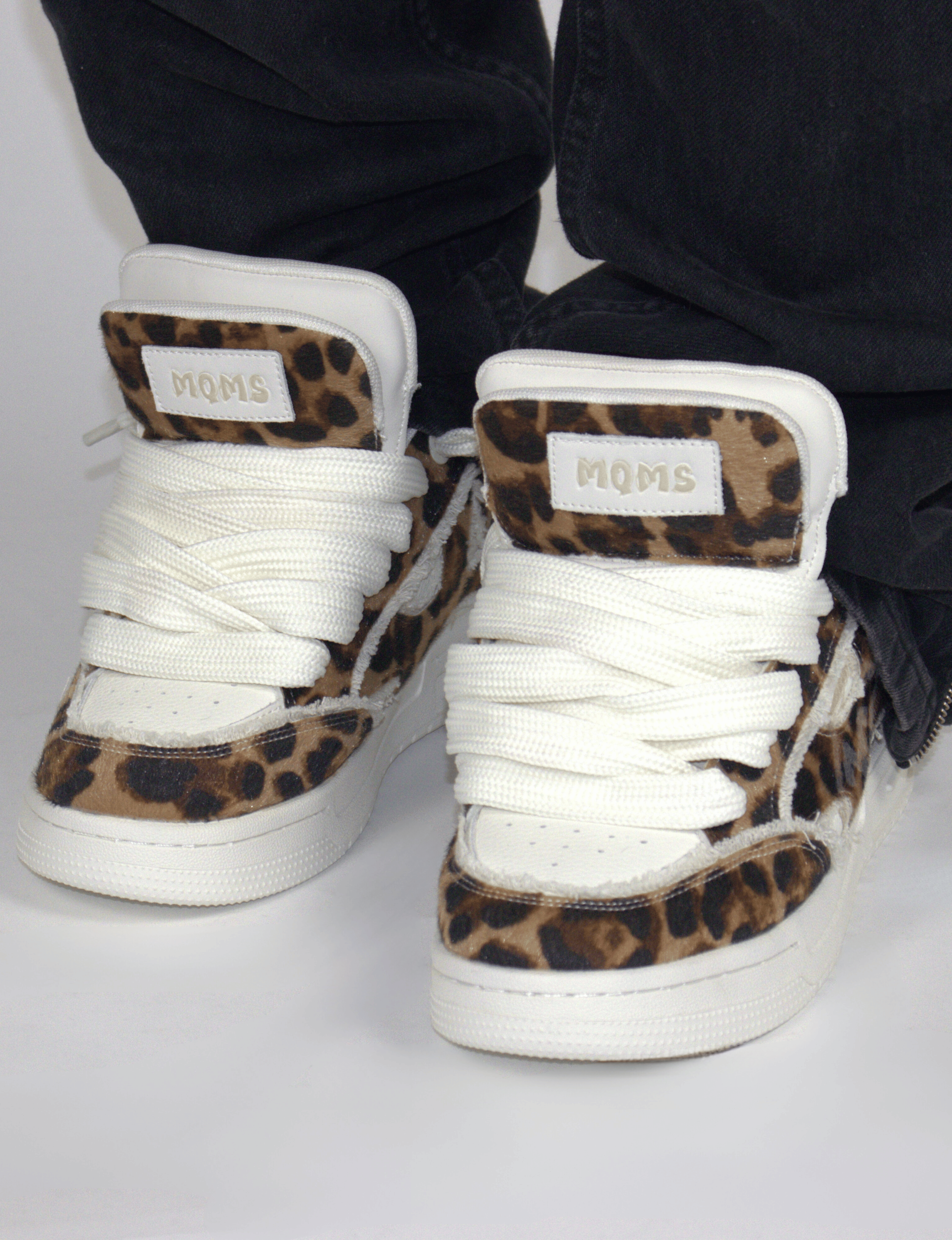 Leopard Double Tongue Sneakers