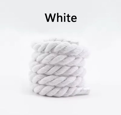 White Rope Laces