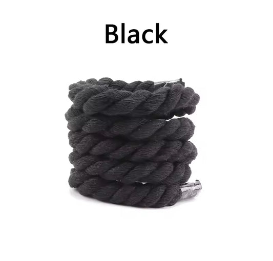 Black Rope Laces