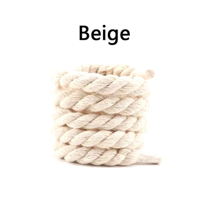 Beige Rope Laces