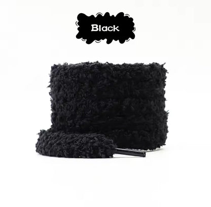 Fluffy Black Laces