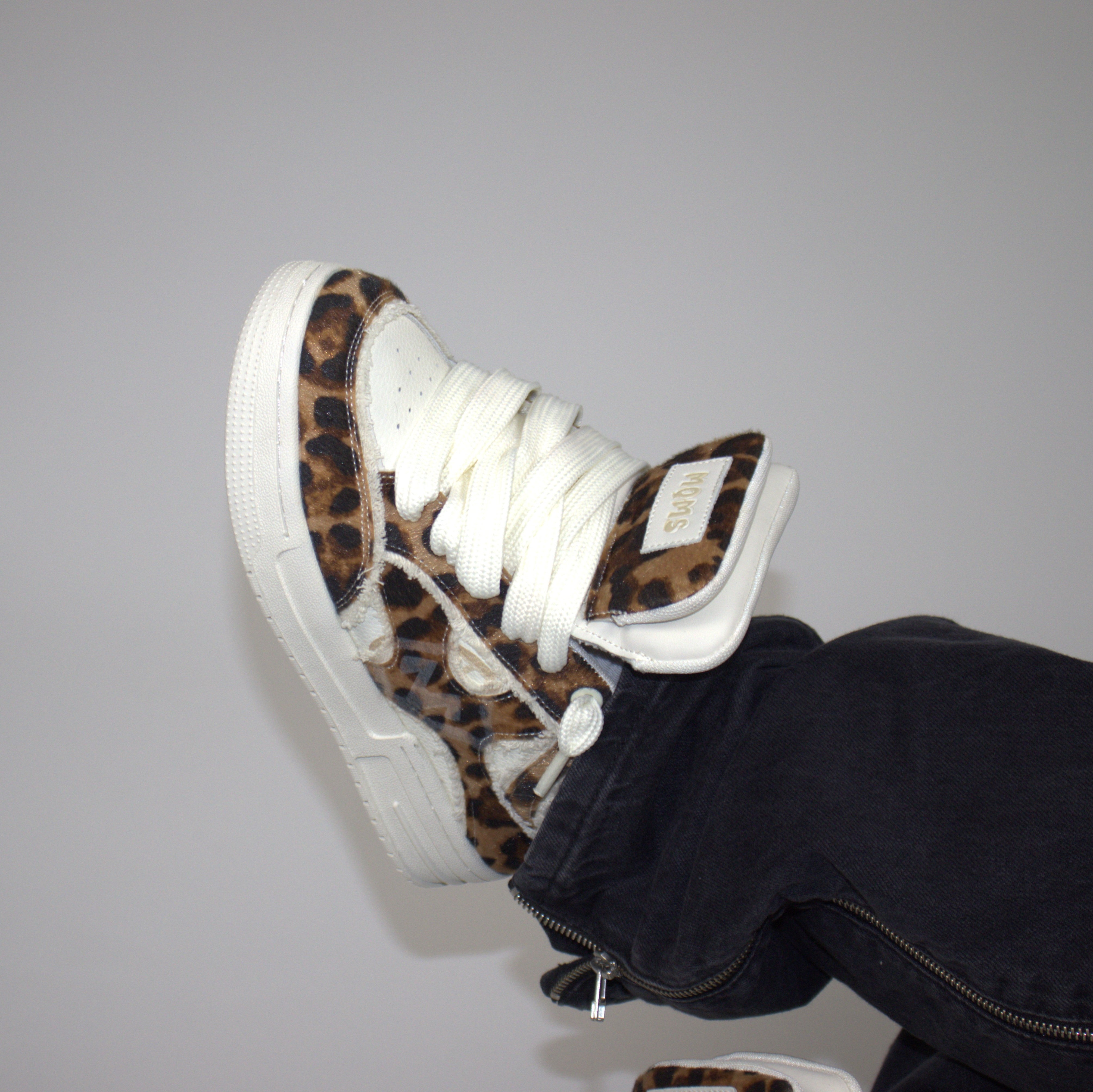 Leopard Double Tongue Sneakers